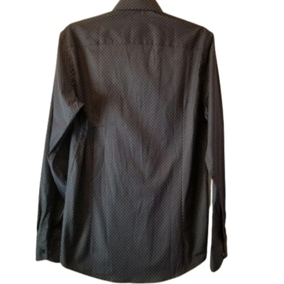 NEW Guide London Small Premium Range Navy Cotton Blend Stretch Button Down Shirt - Picture 3 of 11